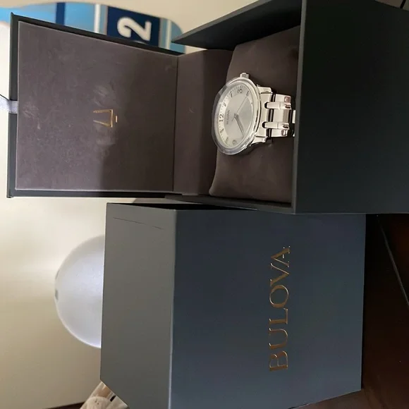 Bulova Corporate Collection Men's Watch with Round Silver Dial
